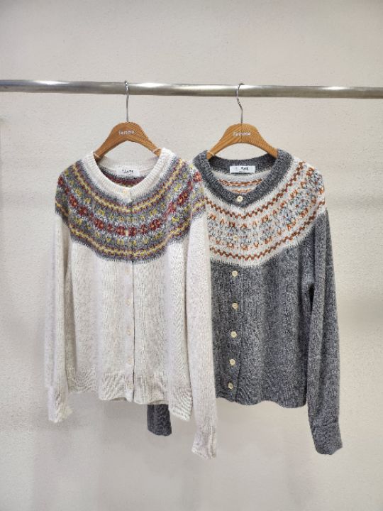 FEMME東大門㊣代購女裝新款熱賣時尚25秋冬人氣推薦針織衫開衫FEMME針織衫