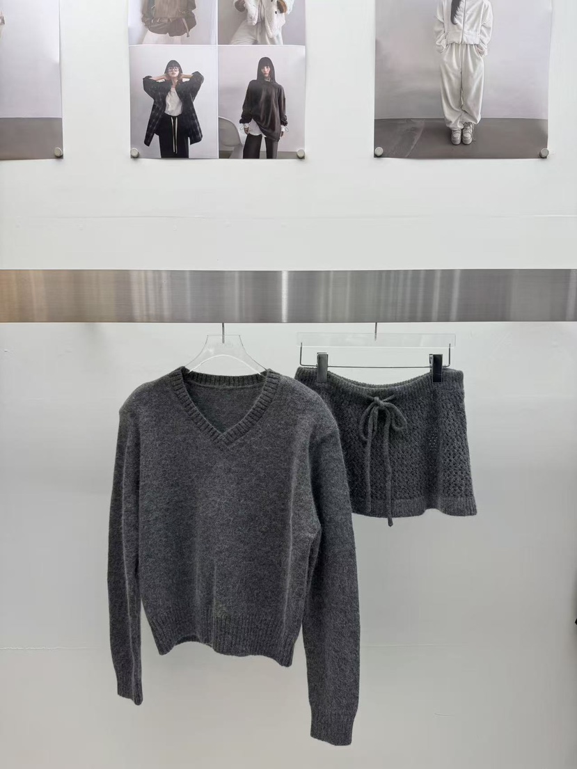 AMOOD韓國直郵㊣女士新款時尚休閑真品職業25秋冬套裝羊毛套裝AMOOD套裝圖色2