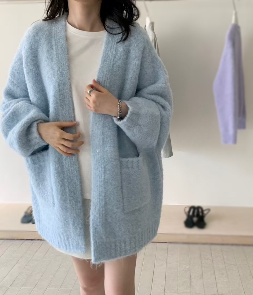 OLA韓國直郵㊣女士新款熱賣25秋冬職業推薦真品時尚人氣針織衫mellor/OLA針織衫