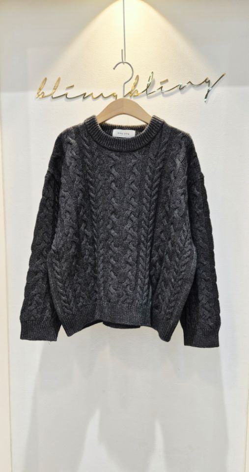 BLING BLING-S東大門㊣實拍女裝新款真品職業25秋冬針織衫BLING BLING-S針織衫圖色1
