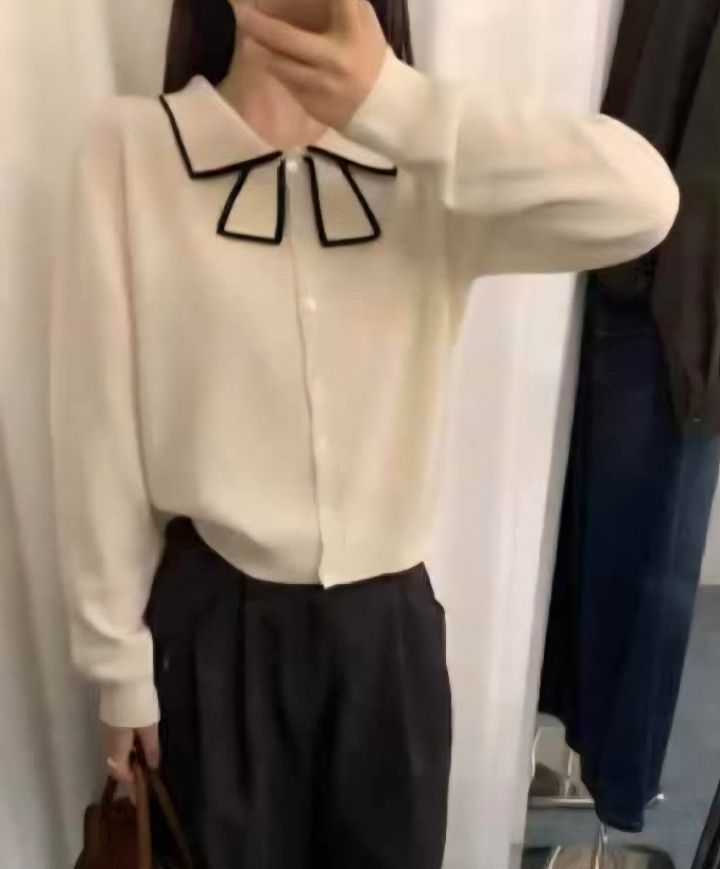 BLING BLING-S韓國代購㊣女裝新款職業真品25秋冬針織衫雙層BLING BLING-S針織衫