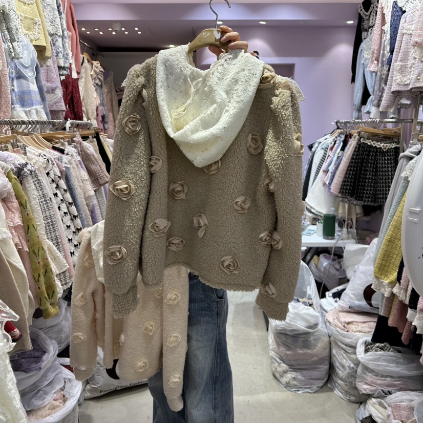 MS東大門㊣實拍女裝新款真品休閑推薦時尚人氣25秋冬夾克毛皮MS夾克