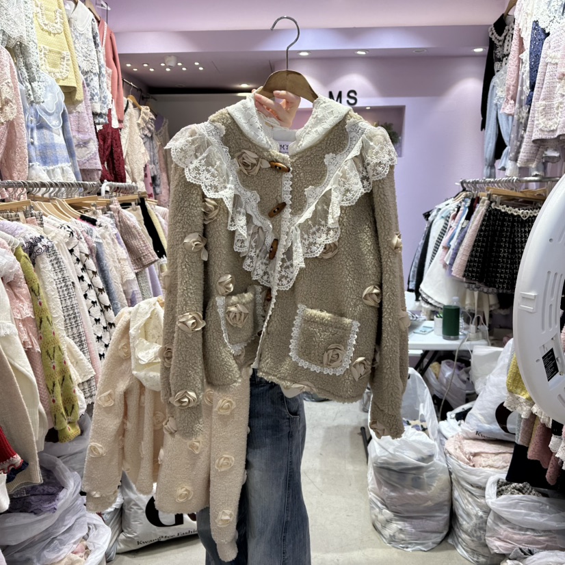MS東大門㊣實拍女裝新款真品休閑推薦時尚人氣25秋冬夾克毛皮MS夾克圖色2