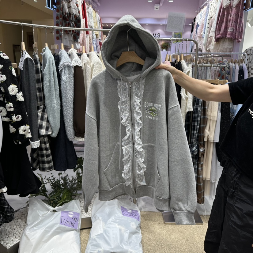 VIRUS東大門㊣直郵女士新款25秋冬熱賣真品推薦人氣衛衣拉鏈VIRUS衛衣圖色2