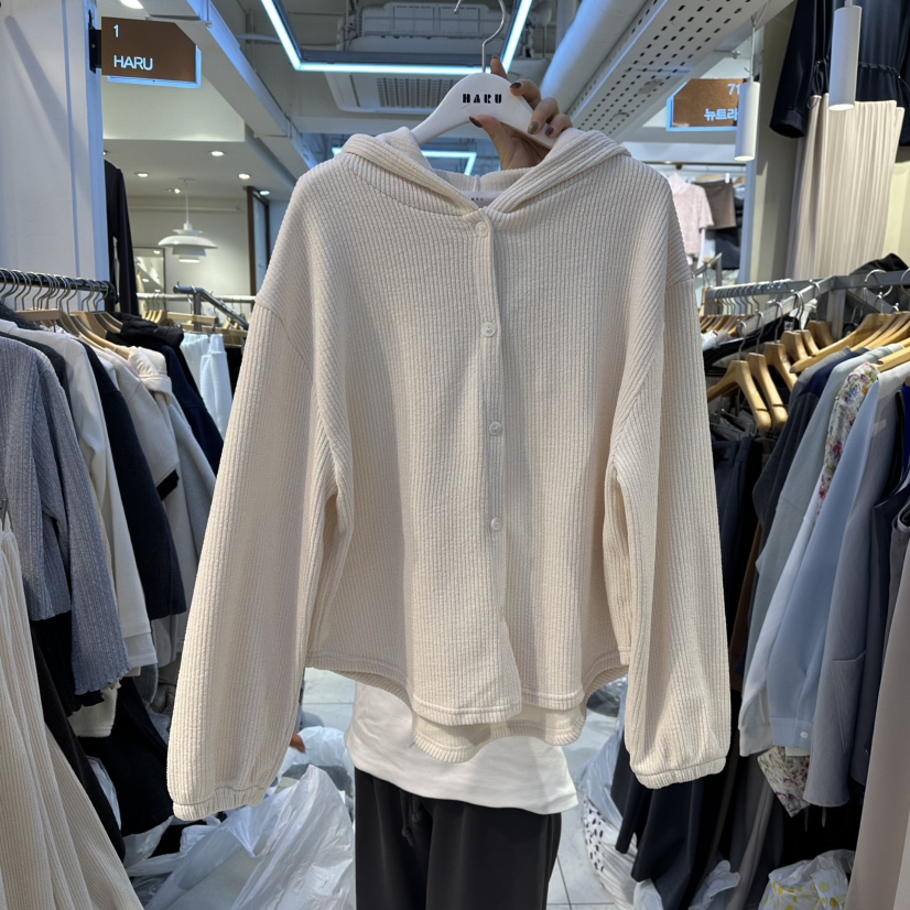 HARU-Q東大門㊣實拍女士新款時尚真品休閑人氣25秋冬推薦衛衣HARU-Q衛衣圖色1