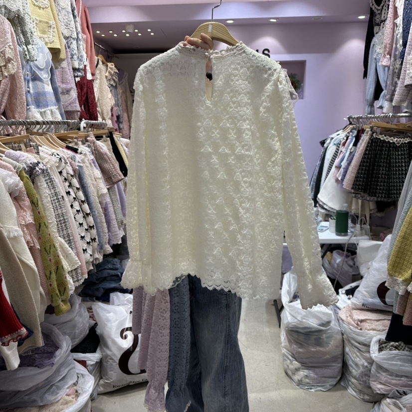 MS東大門㊣直郵女裝新款人氣25秋冬熱賣職業真品襯衫蕾絲衫MS襯衫/蕾絲衫