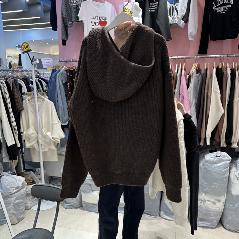 K STORY東大門㊣代購女士新款時尚真品人氣熱賣針織衫連帽衫K STORY針織衫