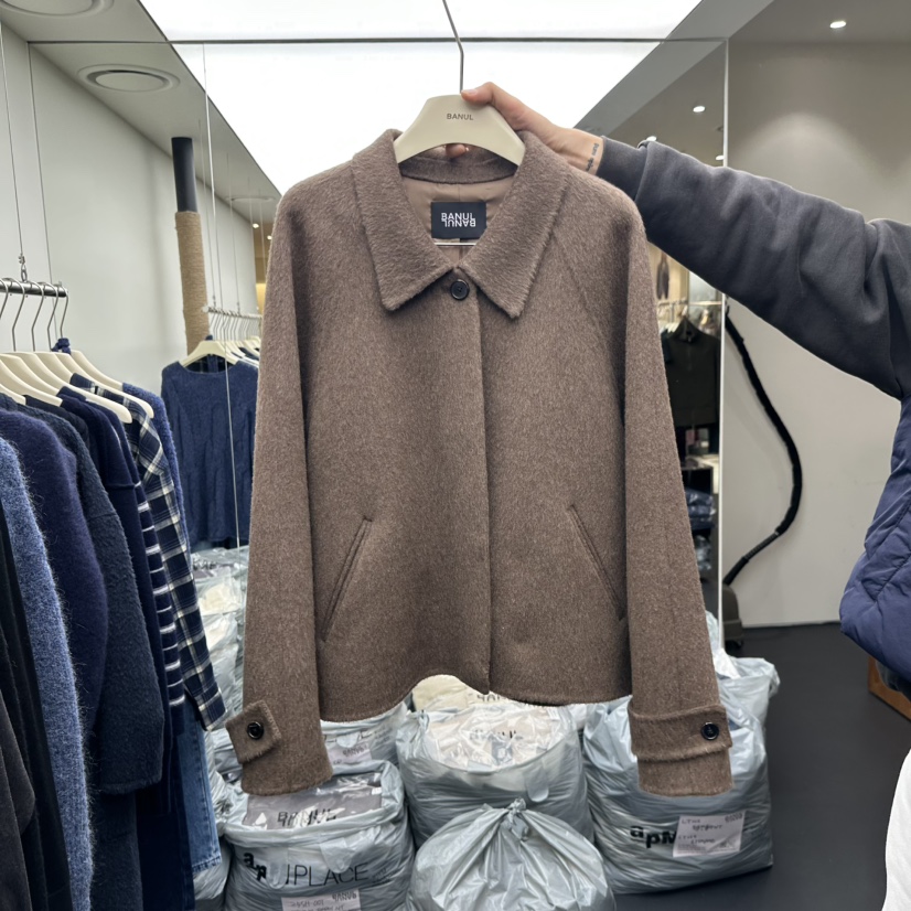 BANUL東大門㊣實拍女裝新品人氣熱賣25秋冬推薦休閑時尚夾克BANUL夾克圖色1