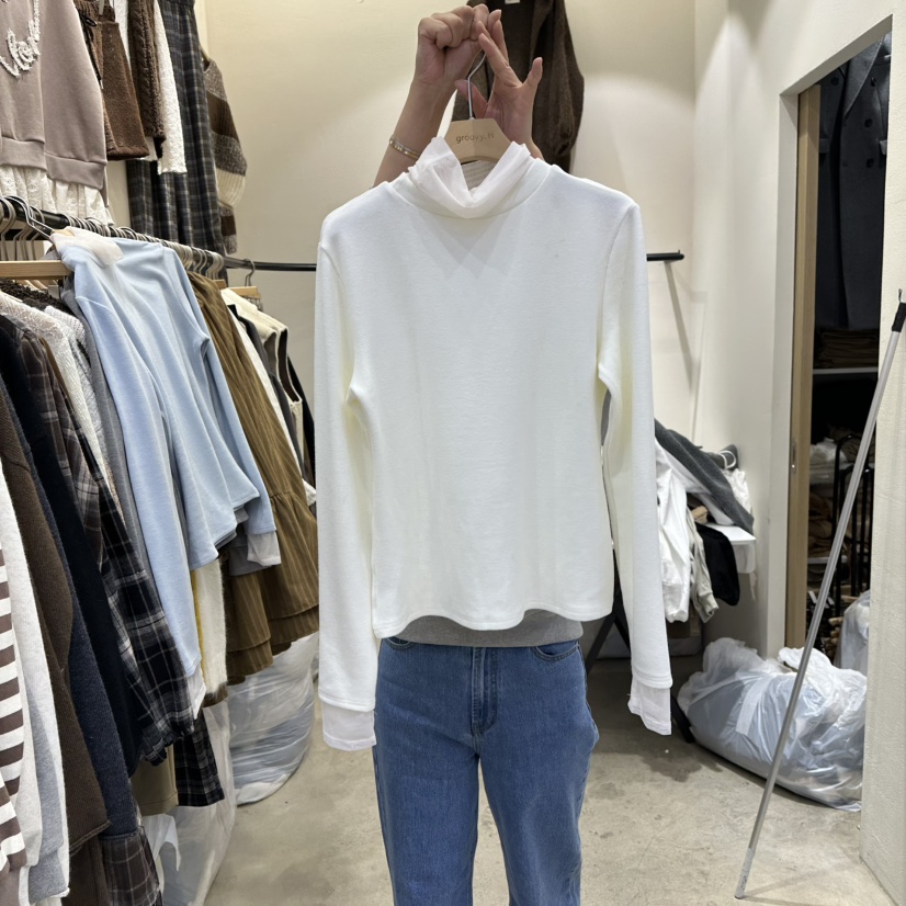 HOLYBANANA東大門㊣代購女裝新款職業真品休閑熱賣25秋冬長袖T恤groovy.H/HOLYBANANA長袖T恤圖色1