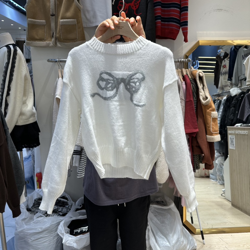 UNDERSTAR_VINTAGE東大門㊣代購女士新款人氣熱賣推薦針織衫UNDERSTAR_VINTAGE針織衫圖色1