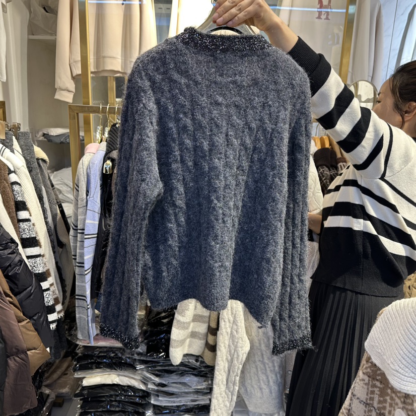 COCO HOLIC韓國直郵㊣女士新款熱賣推薦時尚真品針織衫開衫COCO HOLIC針織衫