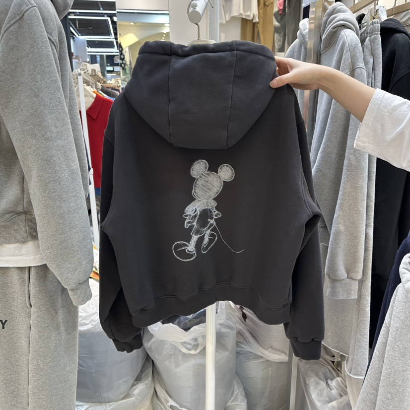 WASHBLUE韓國直郵㊣女士新款熱賣休閑職業衛衣連帽衫加絨抓絨WASHBLUE衛衣