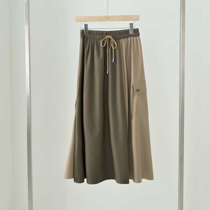 RUMBA東大門㊣直郵女士新品熱賣25秋冬人氣休閑真品長裙拉鏈RUMBA長裙圖色1