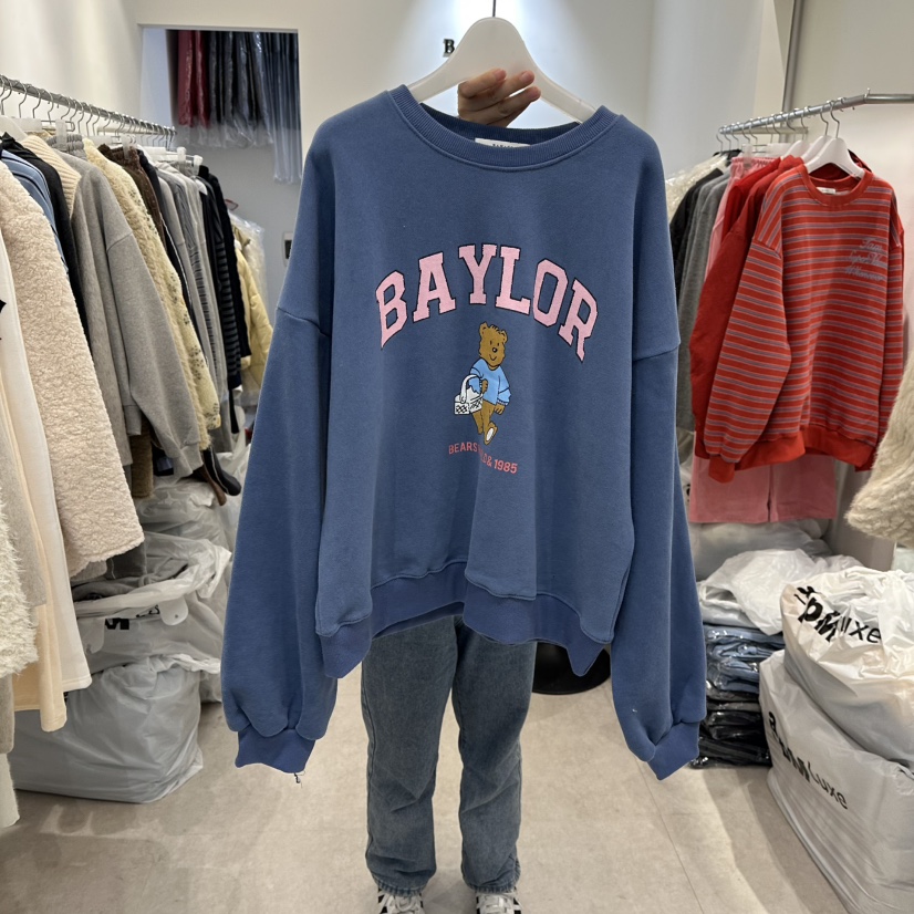 BAHATI東大門㊣代購女裝新款真品熱賣人氣推薦25秋冬衛衣加絨BAHATI衛衣圖色2