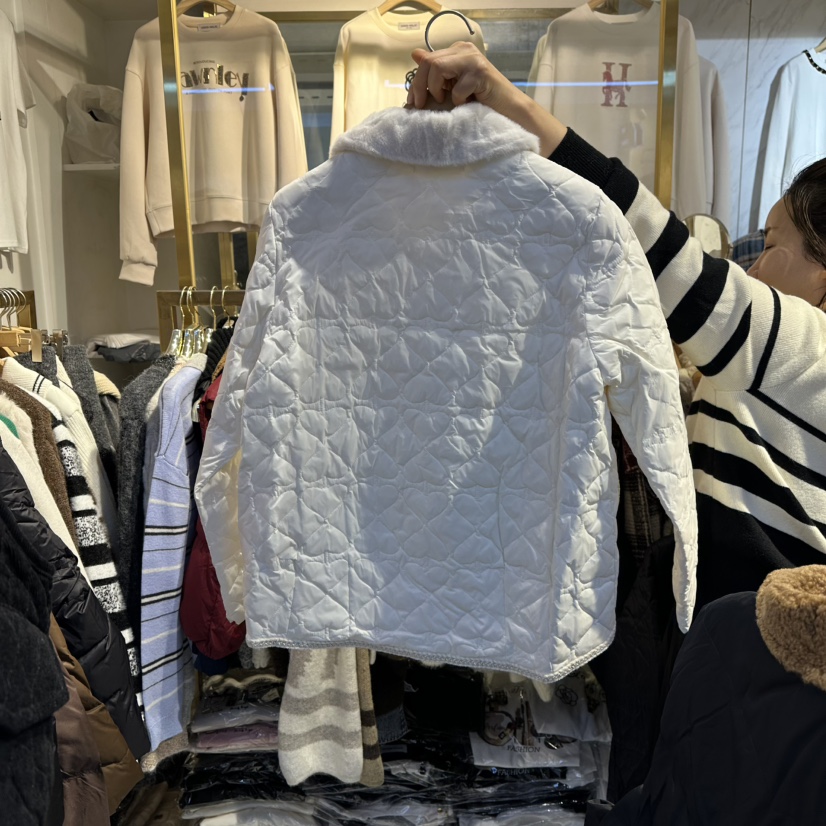 COCO HOLIC東大門㊣代購女裝新款25秋冬休閑熱賣真品夾克絎縫COCO HOLIC夾克