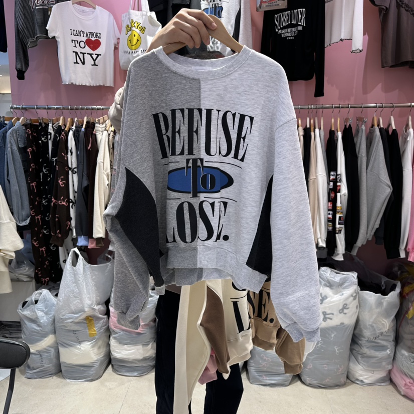 K STORY東大門㊣代購女士新款25秋冬人氣真品熱賣衛衣加絨K STORY衛衣圖色1