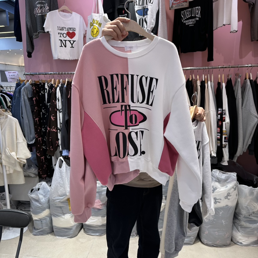 K STORY東大門㊣代購女士新款25秋冬人氣真品熱賣衛衣加絨K STORY衛衣圖色2