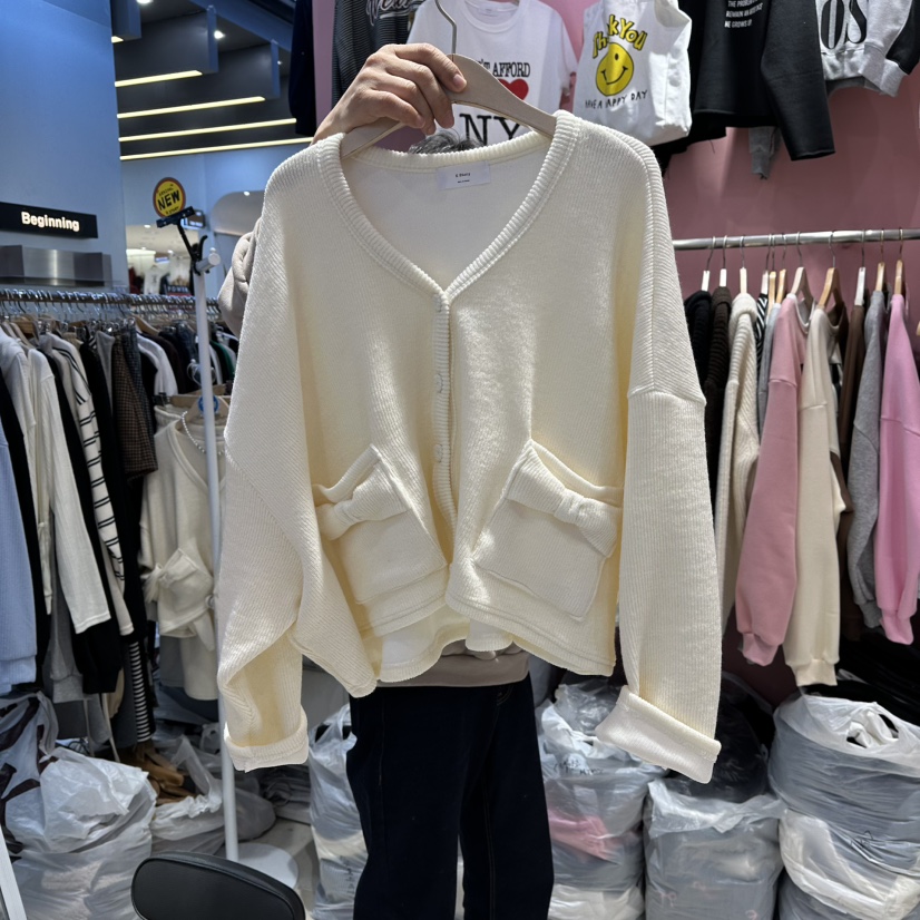 K STORY韓國代購㊣女裝新品人氣熱賣休閑職業25秋冬針織衫開衫K STORY針織衫圖色1