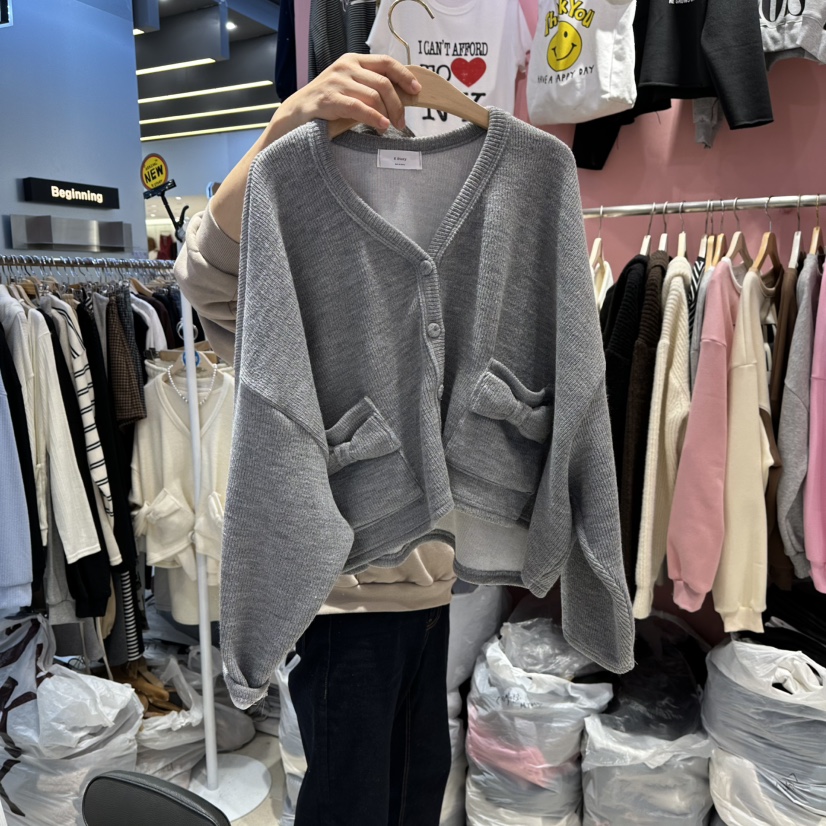 K STORY韓國代購㊣女裝新品人氣熱賣休閑職業25秋冬針織衫開衫K STORY針織衫圖色2