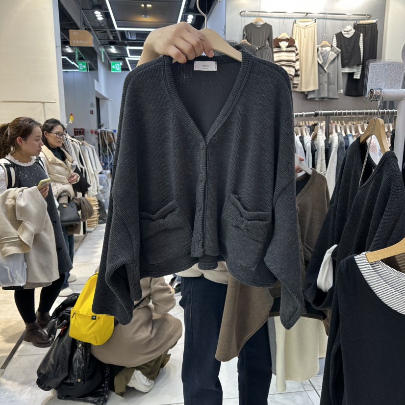 K STORY韓國代購㊣女裝新品人氣熱賣休閑職業25秋冬針織衫開衫K STORY針織衫圖色3