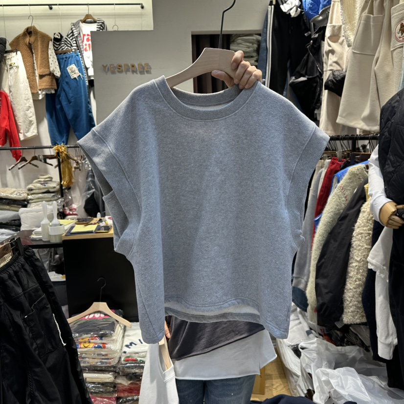 YESFREE韓國代購㊣女士新款熱賣人氣真品時尚休閑職業馬甲加絨YESFREE馬甲