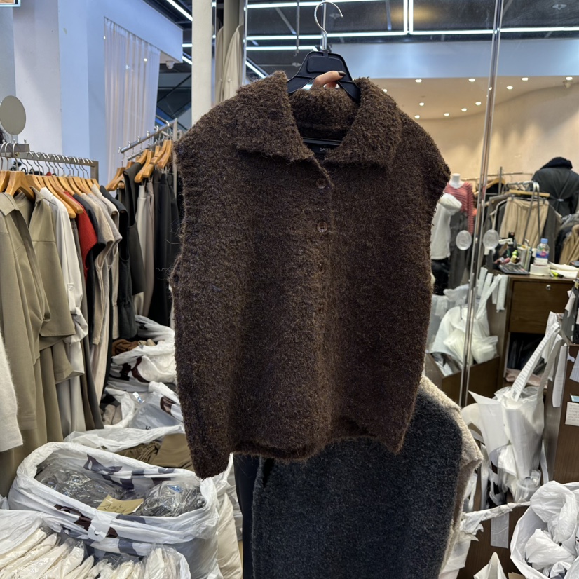 SANS東大門㊣代購女裝新款休閑人氣熱賣時尚25秋冬推薦馬甲SANS馬甲圖色2