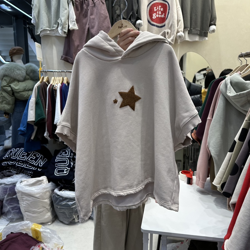 REPLAY韓國代購㊣女裝新品推薦職業休閑真品時尚25秋冬T恤加絨REPLAYT恤圖色1