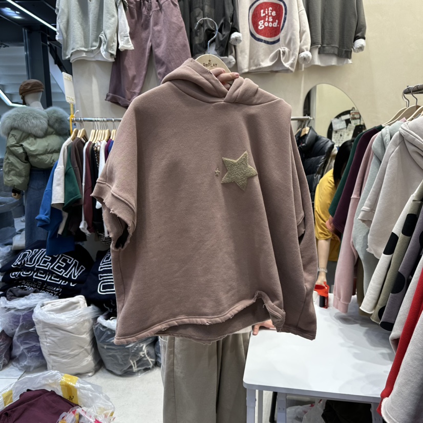 REPLAY韓國代購㊣女裝新品推薦職業休閑真品時尚25秋冬T恤加絨REPLAYT恤圖色2