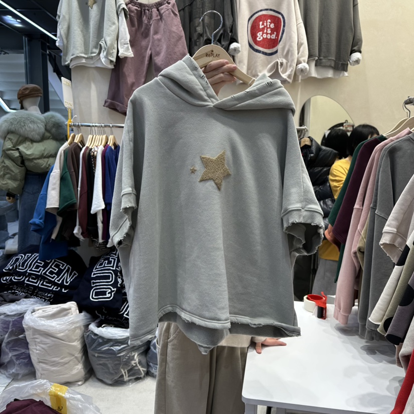 REPLAY韓國代購㊣女裝新品推薦職業休閑真品時尚25秋冬T恤加絨REPLAYT恤圖色3