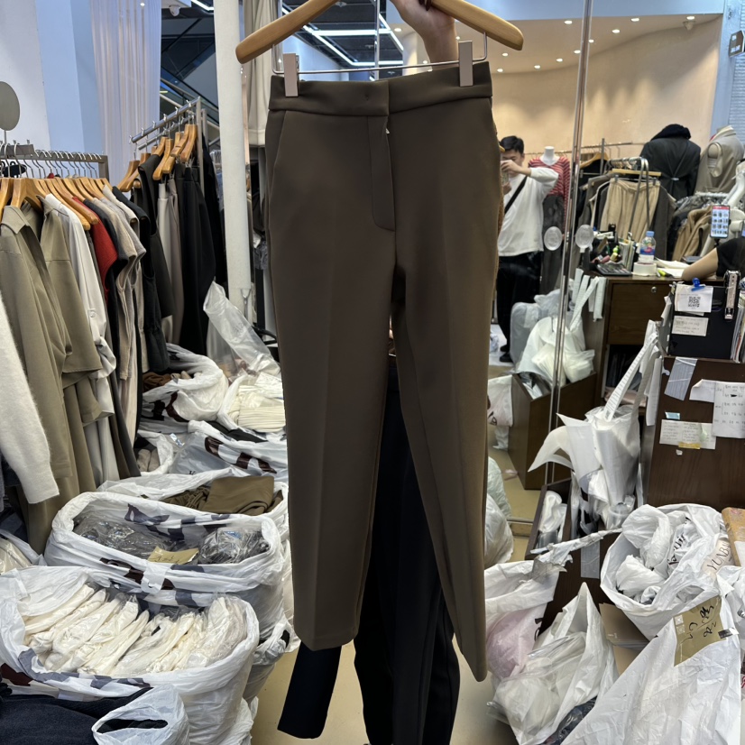 SANS韓國直郵㊣女士新品熱賣職業人氣真品推薦25秋冬休閑褲加絨SANS休閑褲圖色1