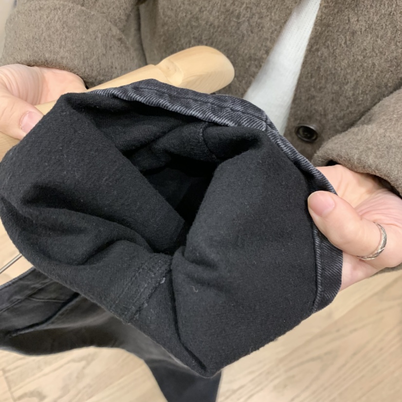 OURIN東大門㊣直郵女士新款推薦25秋冬職業休閑時尚牛仔褲加絨OURIN牛仔褲