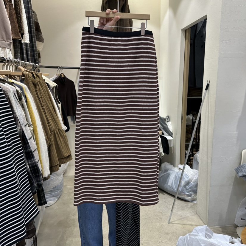 HOLYBANANA韓國直郵㊣女裝新品時尚人氣職業推薦熱賣長裙加絨groovy.H/HOLYBANANA長裙圖色1