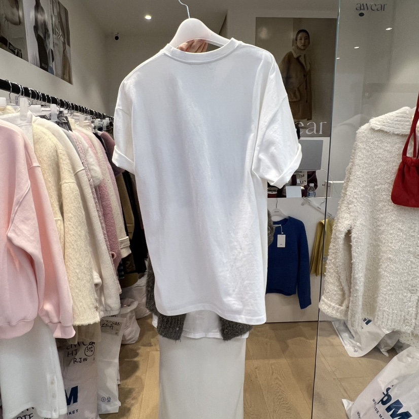 RUMIRU/AWEAR東大門㊣實拍女裝新品推薦25秋冬時尚人氣T恤awear/RUMIRUT恤