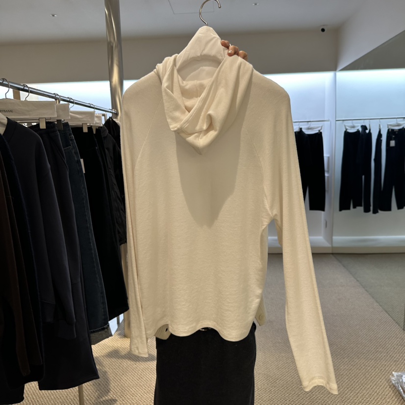 ARTISANAL韓國代購㊣女裝新品休閑25秋冬職業長袖T恤羊毛帽ARTISANAL長袖T恤