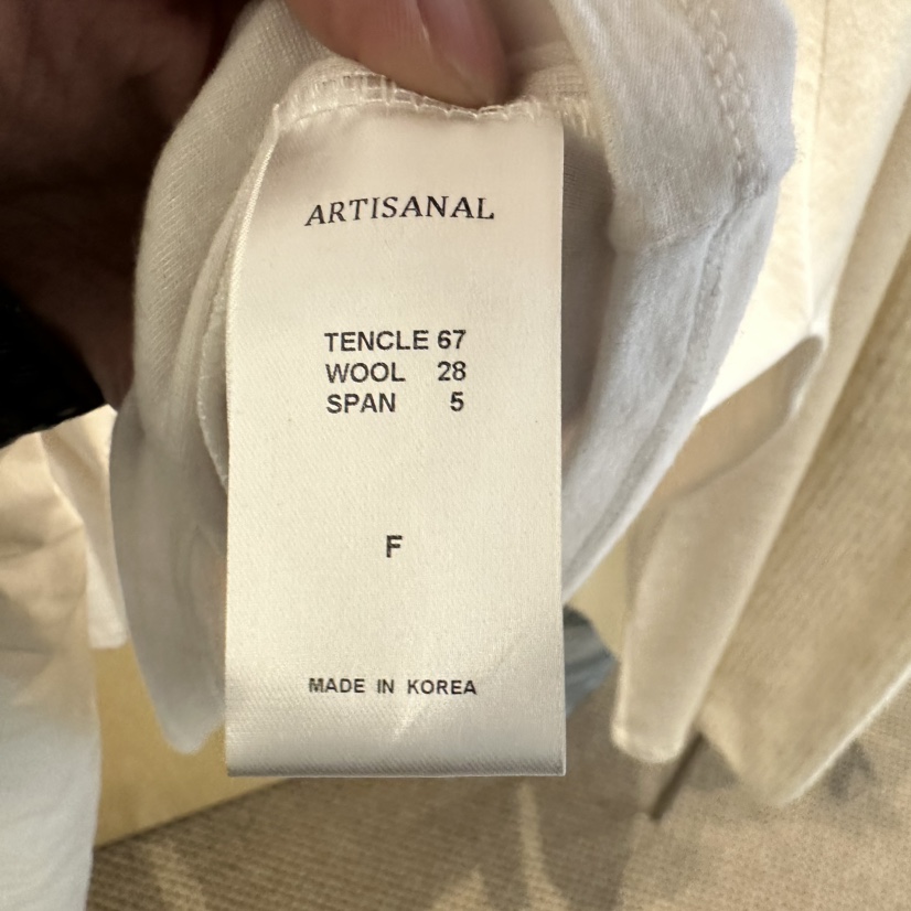 ARTISANAL韓國代購㊣女裝新品休閑25秋冬職業長袖T恤羊毛帽ARTISANAL長袖T恤