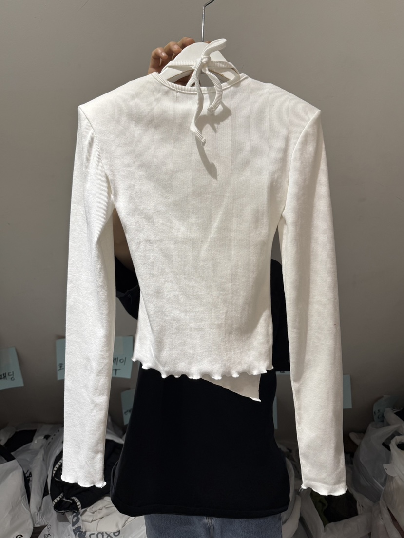 BELITA-L韓國代購㊣女士新品推薦25秋冬休閑長袖T恤假兩件BELITA-L長袖T恤