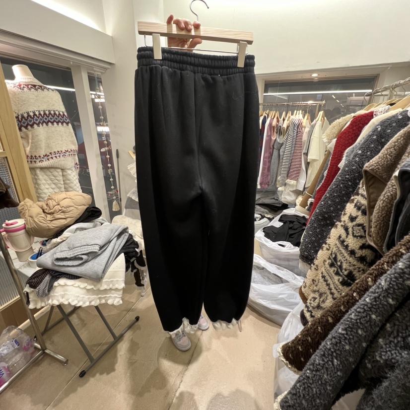 ARANCIA韓國直郵㊣女裝新款熱賣推薦真品時尚休閑褲加絨褶裥ARANCIA休閑褲