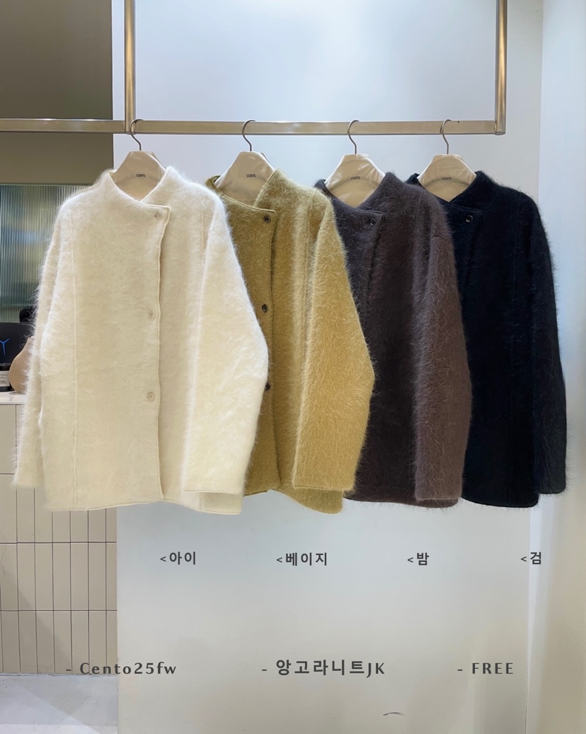 CENTO東大門㊣直郵女裝新款時尚推薦25秋冬熱賣休閑夾克安哥拉CENTO夾克