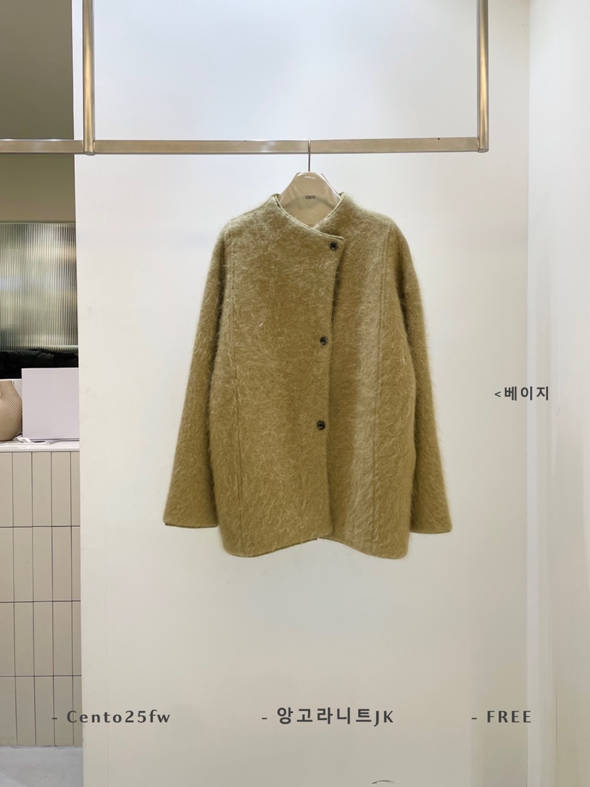 CENTO東大門㊣直郵女裝新款時尚推薦25秋冬熱賣休閑夾克安哥拉CENTO夾克圖色2