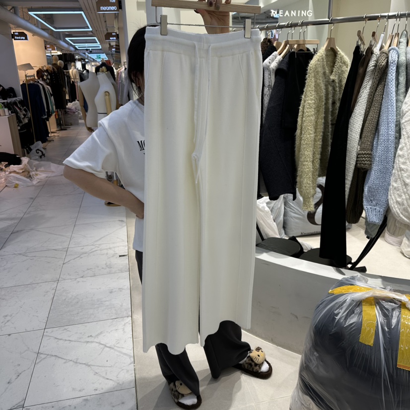 HARU-Q東大門㊣實拍女裝新品熱賣休閑真品推薦25秋冬休閑褲口袋HARU-Q休閑褲圖色1白色