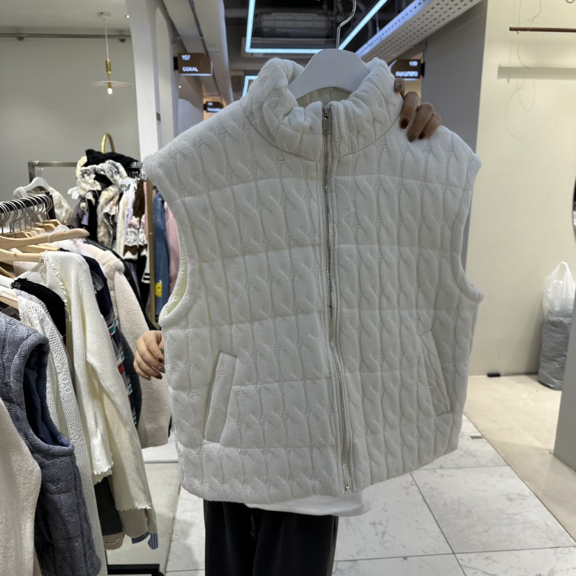 HARU-Q東大門㊣直郵女裝新款時尚休閑職業25秋冬推薦馬甲填充HARU-Q馬甲圖色1