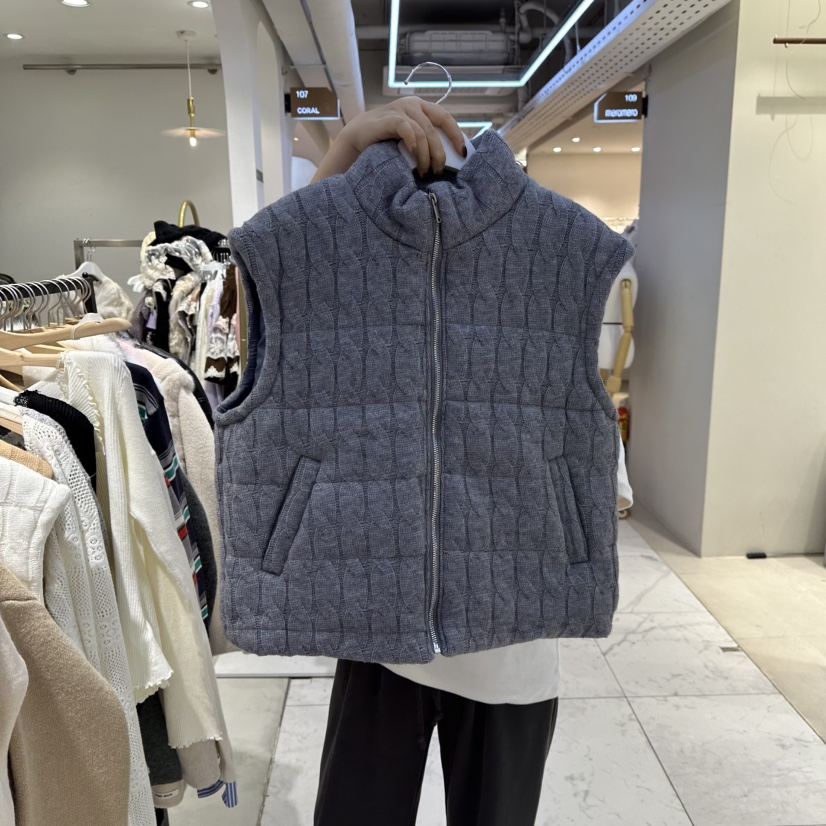 HARU-Q東大門㊣直郵女裝新款時尚休閑職業25秋冬推薦馬甲填充HARU-Q馬甲圖色4