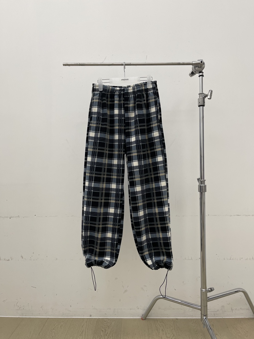 ATMOSPHERE韓國代購㊣女士新款推薦人氣熱賣休閑褲羊毛格子ATMOSPHERE/BLING休閑褲圖色1