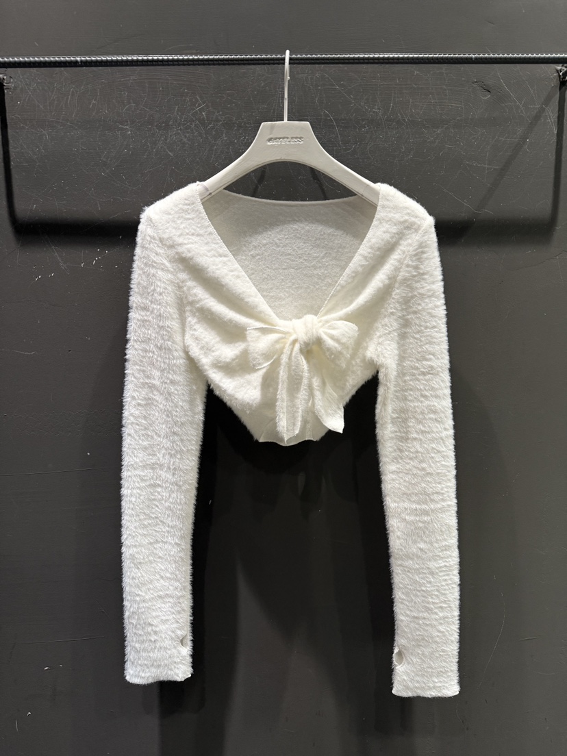 GATELESS東大門㊣實拍女裝新品休閑職業推薦真品時尚針織衫GATELESS針織衫圖色1白色