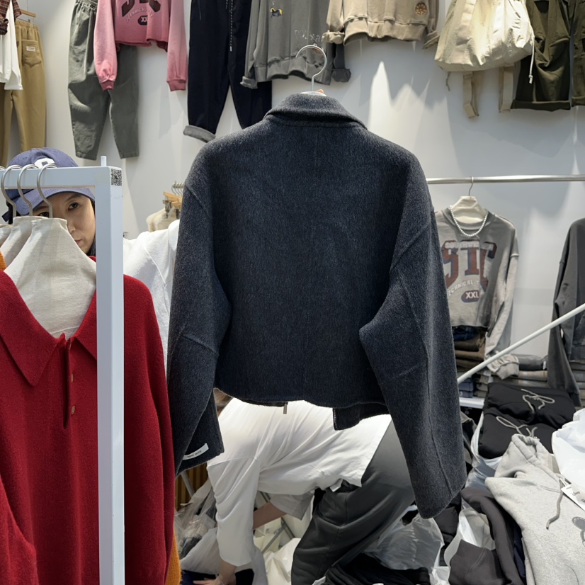 WASHBLUE韓國代購㊣女士新款休閑推薦真品時尚人氣夾克拉鏈WASHBLUE夾克