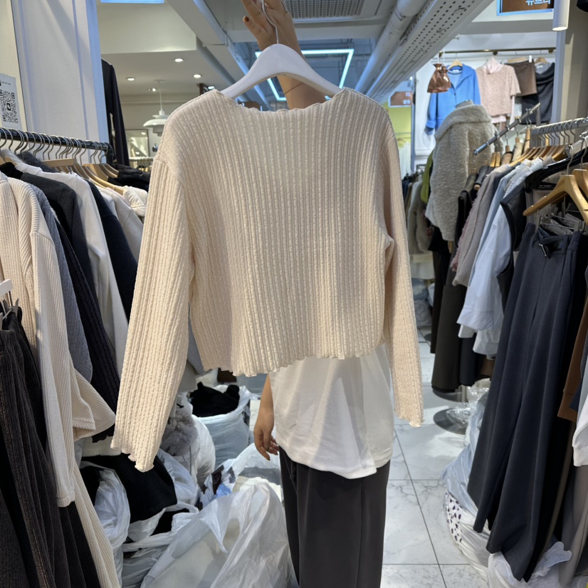 HARU-Q韓國代購㊣女士新品真品人氣25秋冬休閑時尚針織衫開衫HARU-Q針織衫