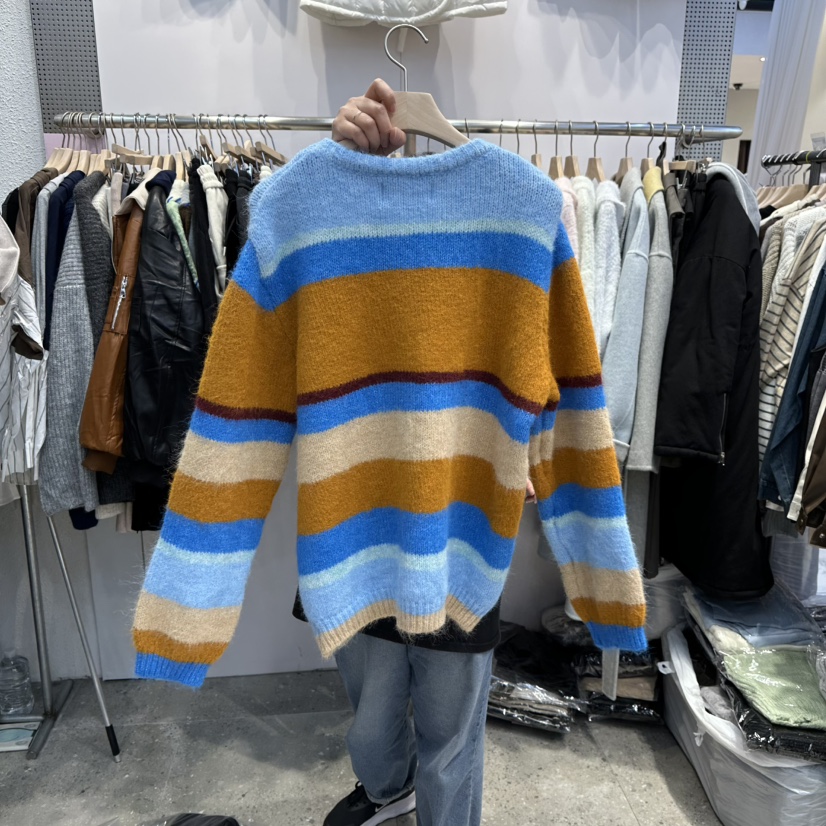 BLOOM韓國代購㊣女裝新品時尚25秋冬真品熱賣人氣針織衫單排扣BLOOM-Q針織衫