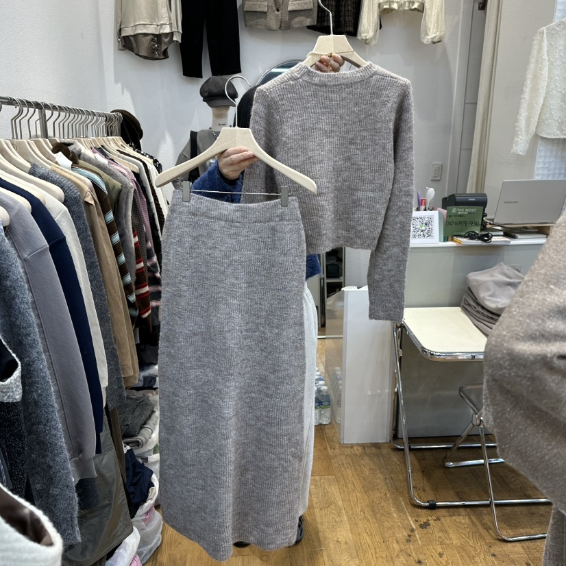 THE MOST-Q東大門㊣直郵女士新品人氣25秋冬熱賣套裝兩件套THE MOST套裝