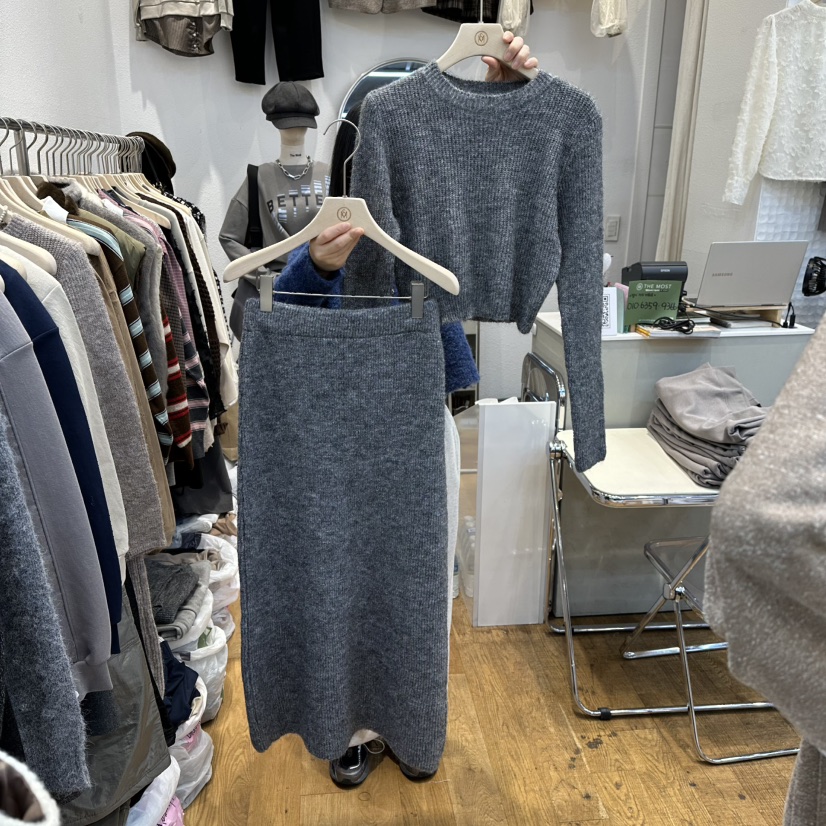 THE MOST-Q東大門㊣直郵女士新品人氣25秋冬熱賣套裝兩件套THE MOST套裝圖色1