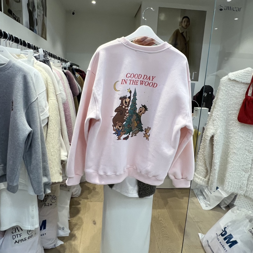 RUMIRU/AWEAR東大門㊣代購女士新品職業休閑時尚推薦衛衣加絨awear/RUMIRU衛衣